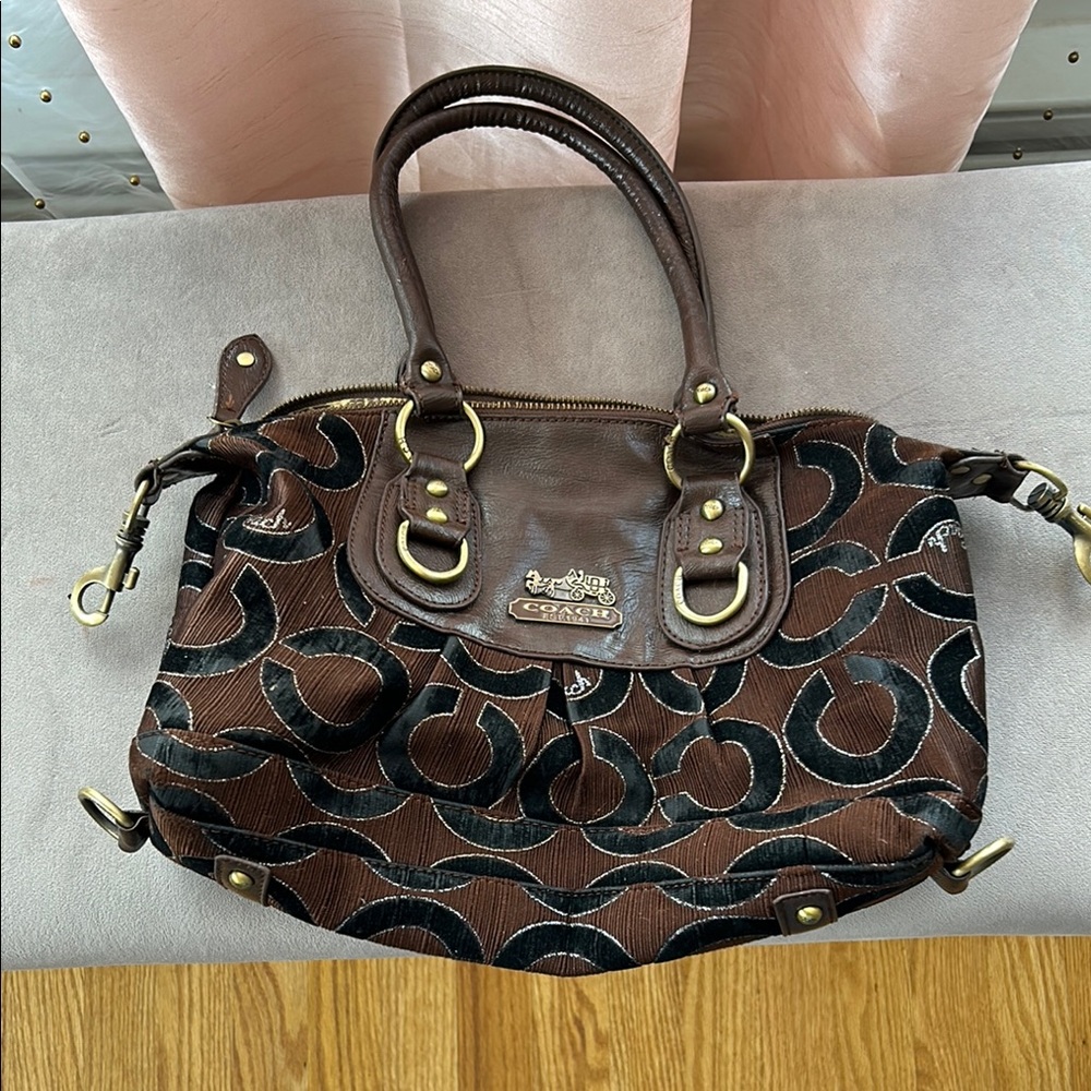 Coach Brown and Black Women's Bag